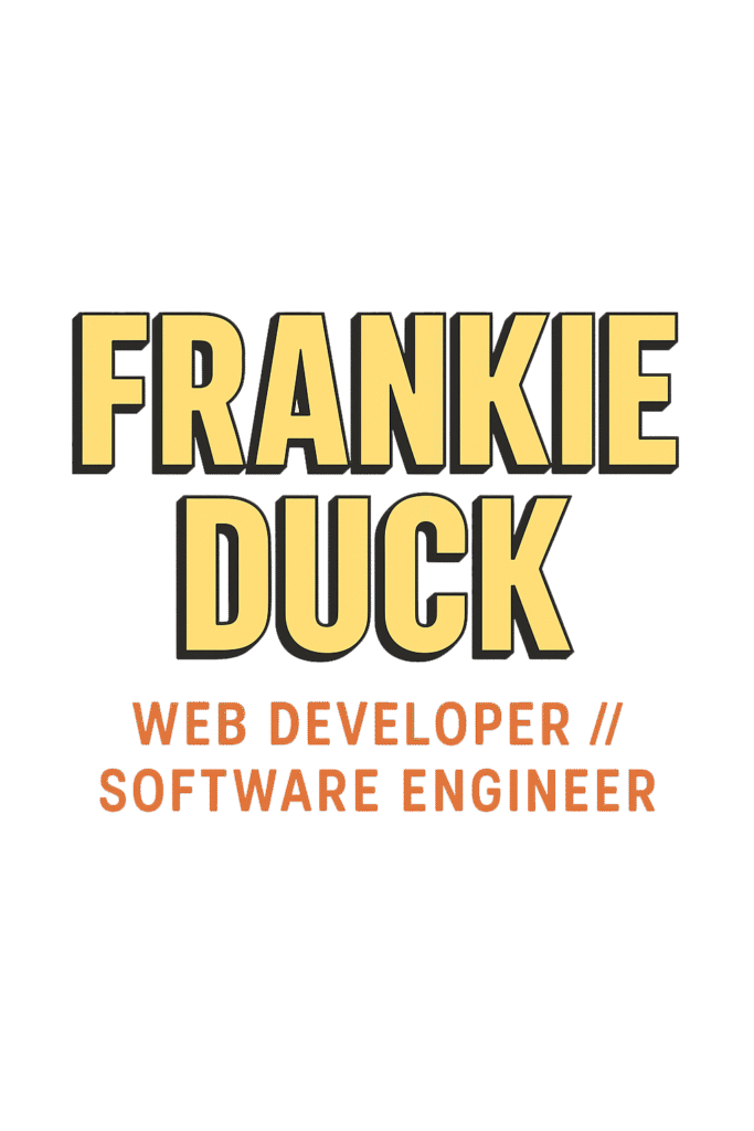 frankie duck web developer software engineer services norwich norfolk